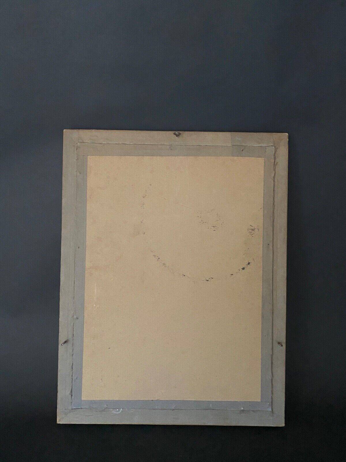 Watercolor on paper in the style of Guiraud de Scévola interior scene