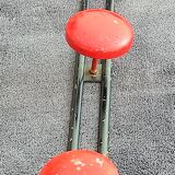 Porte manteau to 3 red patères year 1950