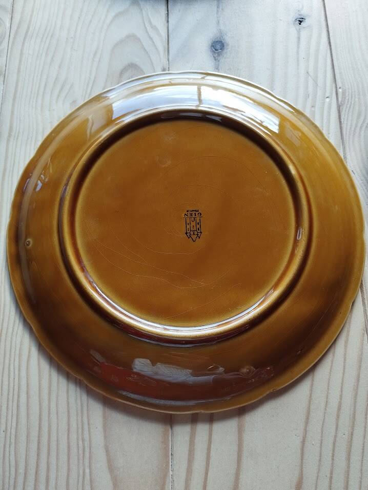 Service d'assiettes à asperges Gien
