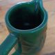 Small dark green Art Deco Saint Clément jug