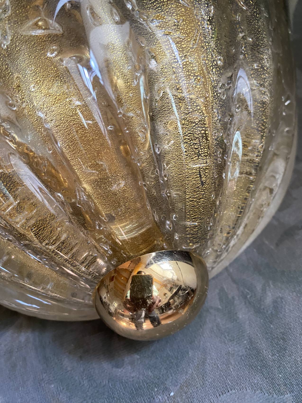 XXL pair of Murano glass wall lights – 1960s