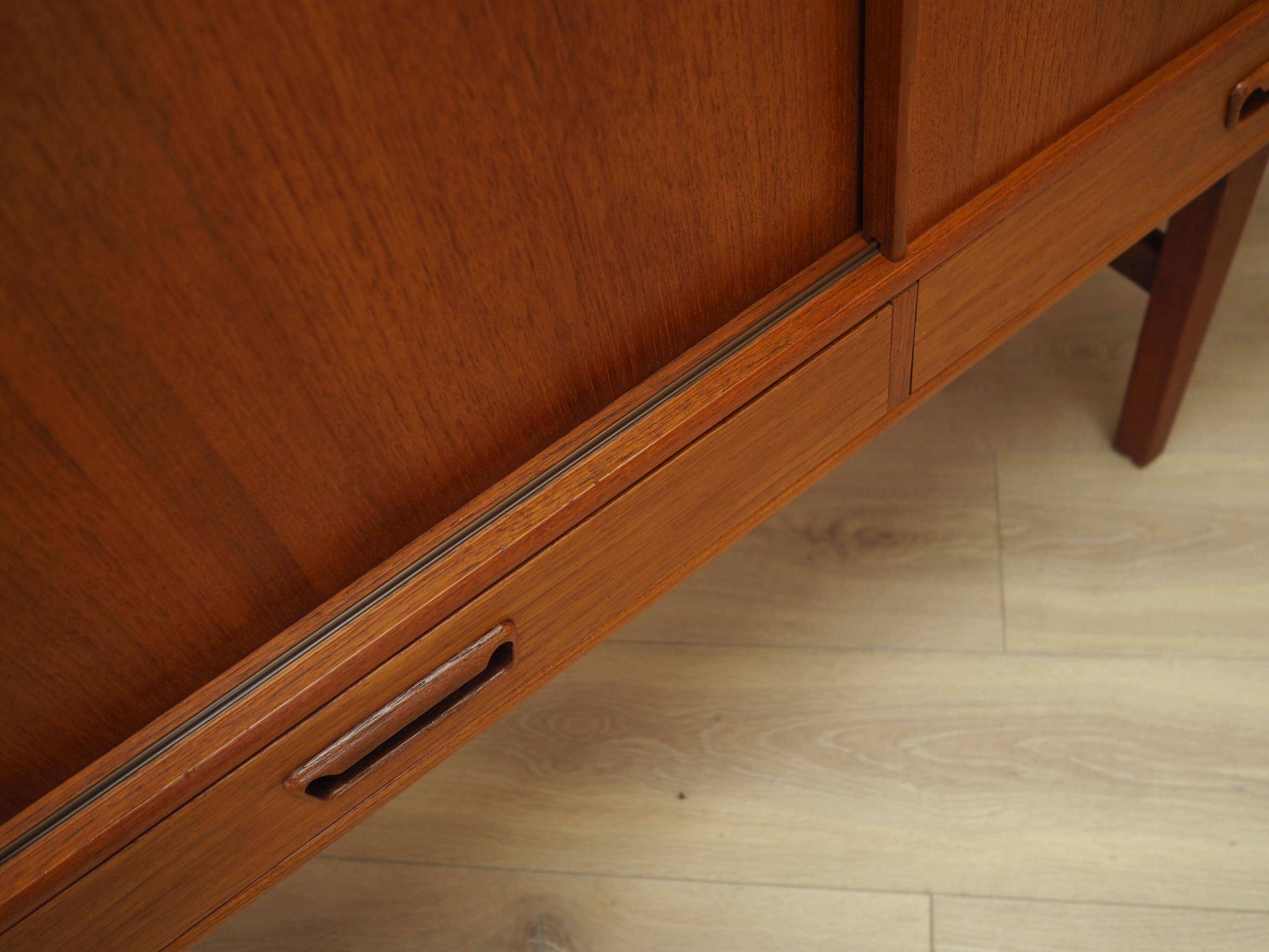 Teak highboard, Danish design, 1960s, production: Denmark