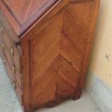 Commode toscane ancienne, époque Louis XVI, fin XVIIIe siècle, placage de n