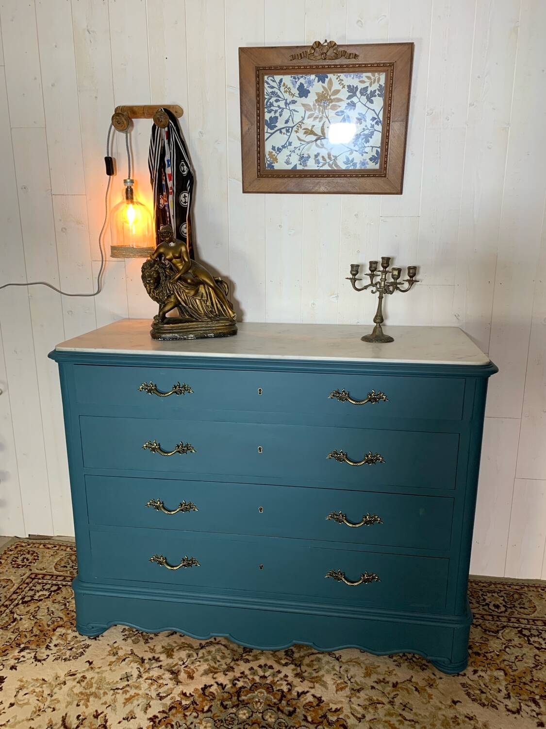 Commode plateau marbre