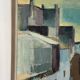 Original Swedish mid-century oil on canvas – “City” by Gustaf Höglund – vintage & framed – 80 × 70 cm