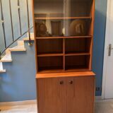 Library vintage teak showcase 1960
