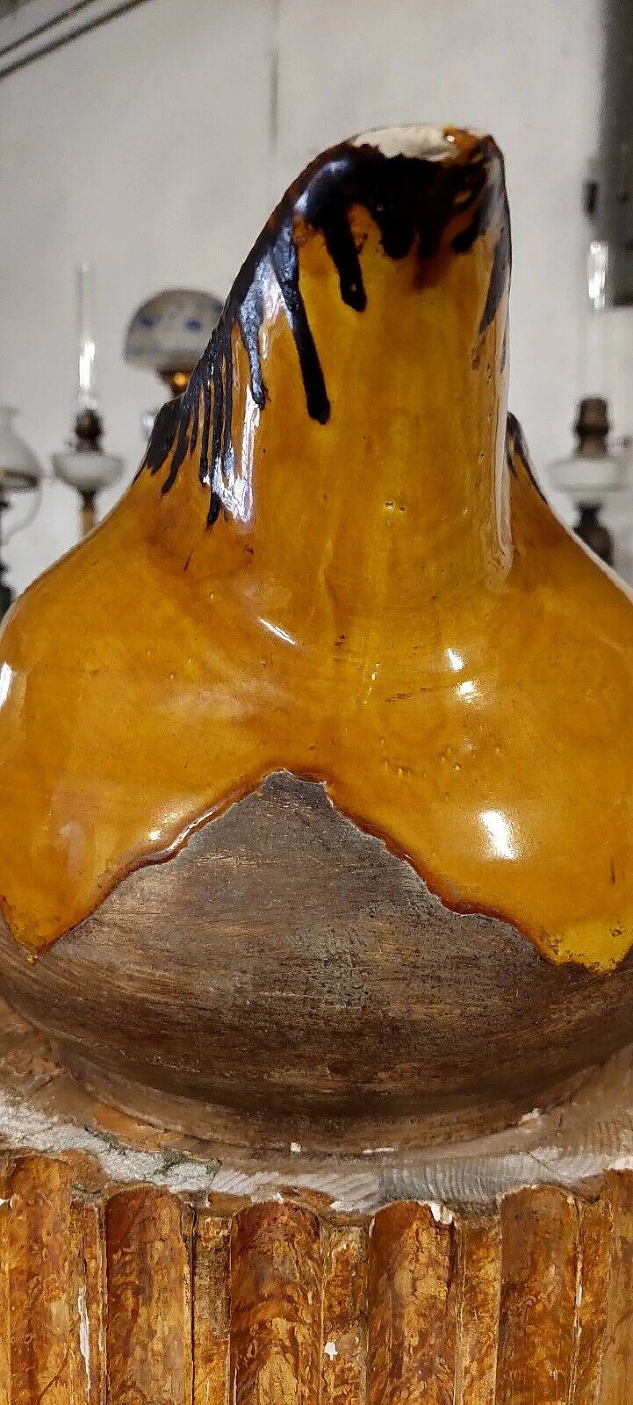 Glazed ceramic pitcher by Zaccagnini, 1930s