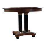 Table - pedestal table with 3 extensions: 4-10 people