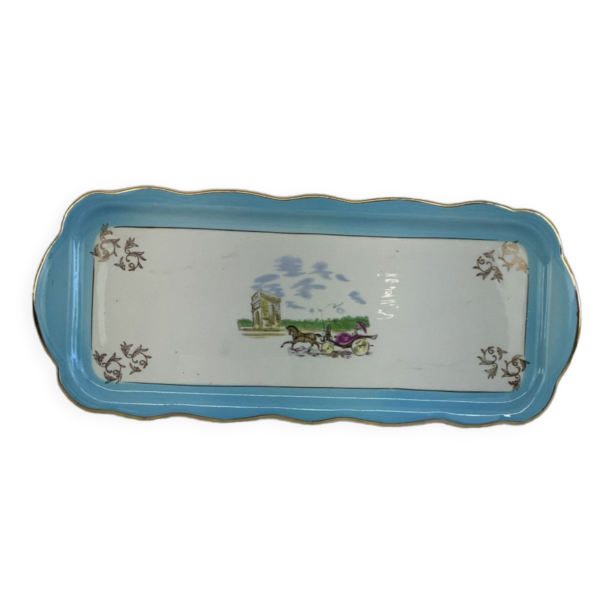 Porcelain cake dish France Badonviller