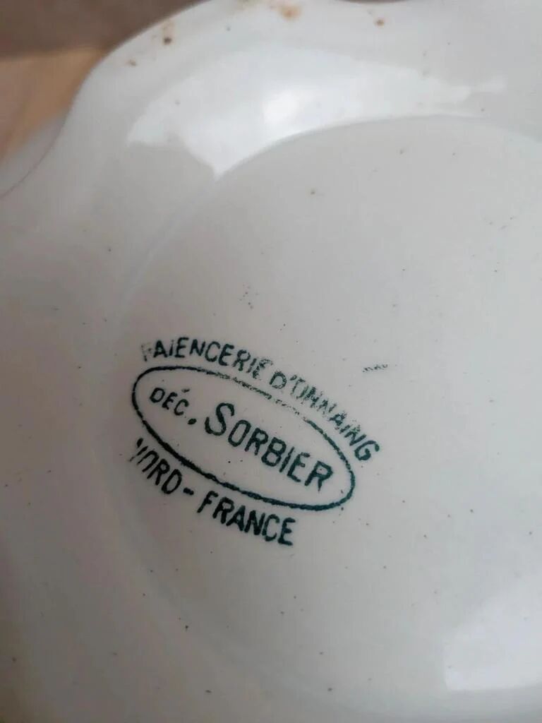Old iron earth vegetable light – Onnaing pottery – Sorbier decoration