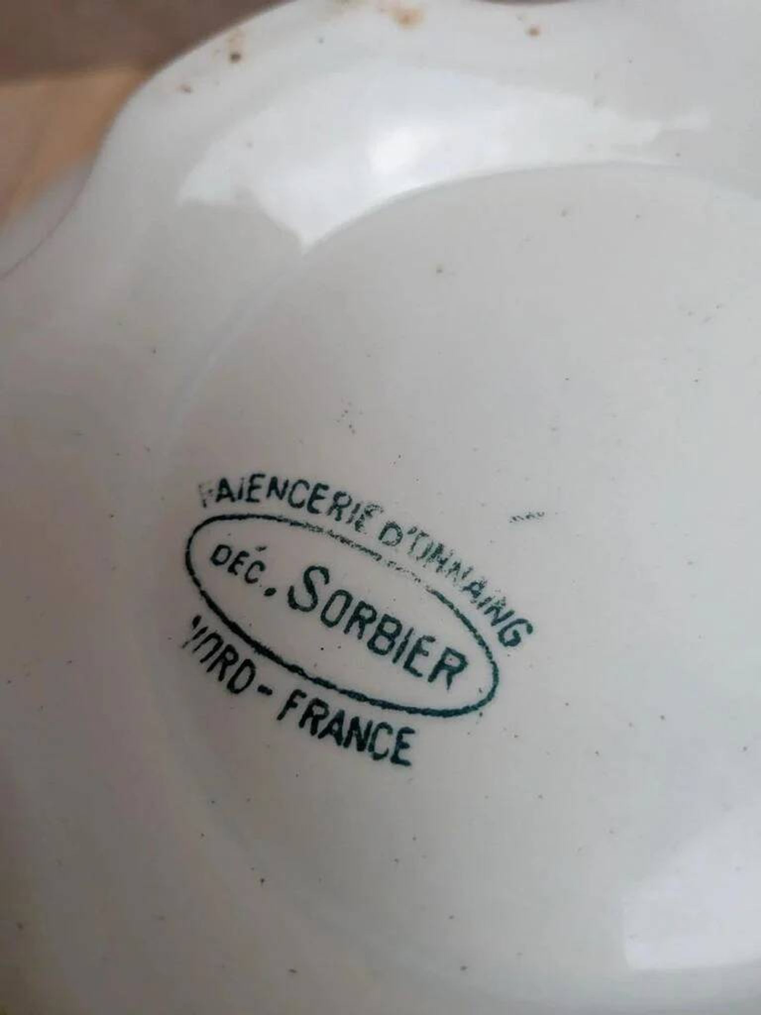 Old iron earth vegetable light – Onnaing pottery – Sorbier decoration