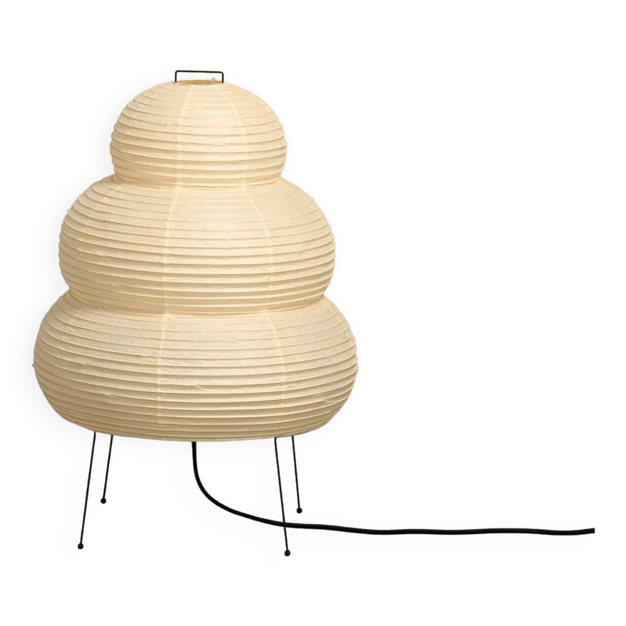 Isamu Noguchi Model 24N Akari Light Sculpture Handcrafted by Ozeki, Japan