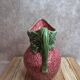 Strawberry-shaped earthenware jug – vintage ceramic
