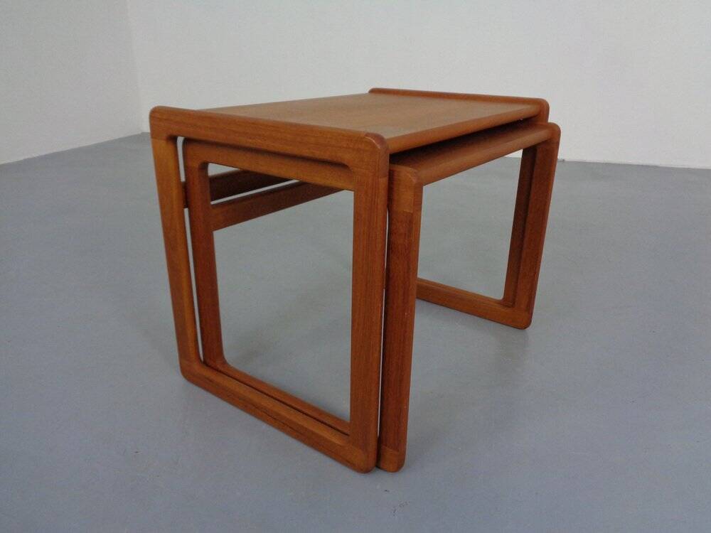 Danish Teak Nesting Tables from Korup Stolefabrik, 1960s, Set of 2