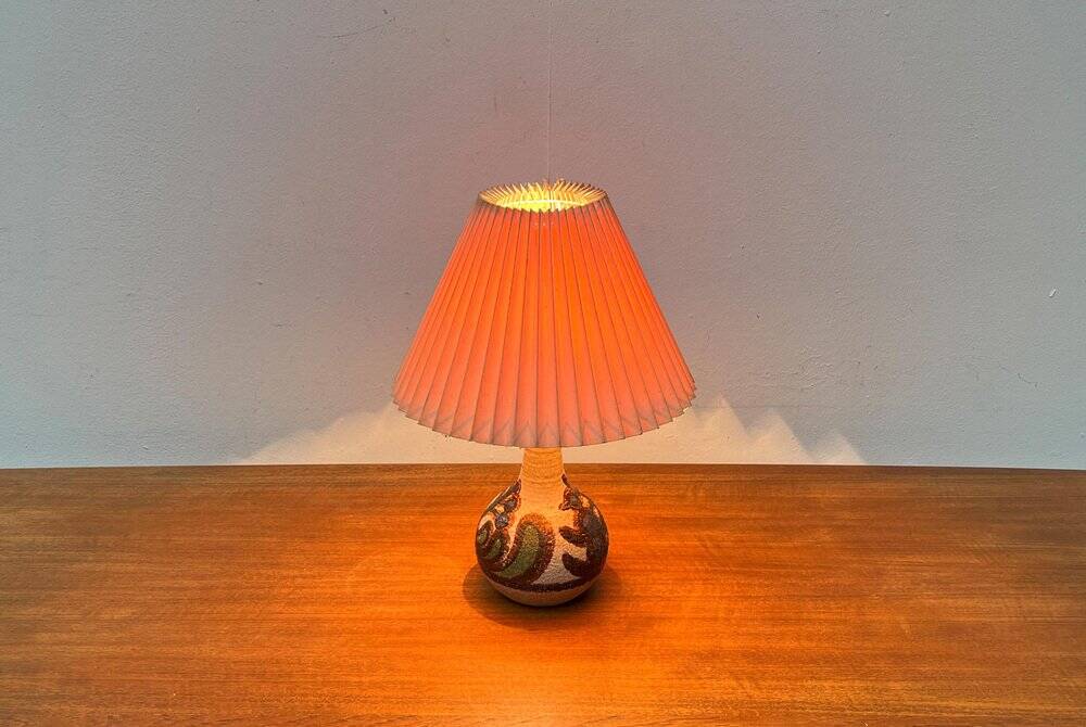 Mid-Century Danish Studio Pottery Model 3068 Table Lamp from Søholm, 1960s