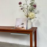 Vintage Danish bench with planter in teak