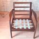 Scandinavian design armchair in solid teak vintage 1960s