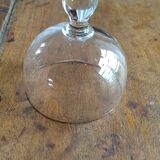 8 crystal champagne glasses, ball base