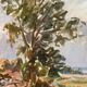 Original Swedish Oil on Canvas – “Landscape” by Sigurd Hagegård – Signed – Vintage & Framed – 62 × 53 cm (24.4" × 20.9")