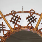 Mirror rattan Sun 59 x 59 cm