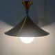 Gold-tone metal pendant light, 1960s