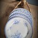 Set of 4 blue mismatched plates 2