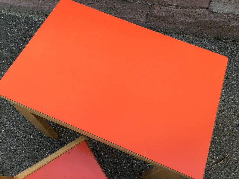 School desk and children's chair