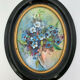 Lot miniature paintings floral decoration 1920