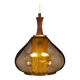 Glass pendant lamp, Danish design, 1970s, production: Denmark
