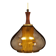Glass pendant lamp, Danish design, 1970s, production: Denmark