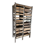 Antique printing furniture with drawers – wood & metal – industrial