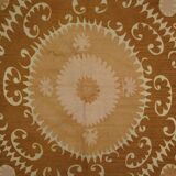 Hand-knotted rug, vintage Turkish rug 134x135 cm