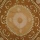 Hand-knotted rug, vintage Turkish rug 134x135 cm