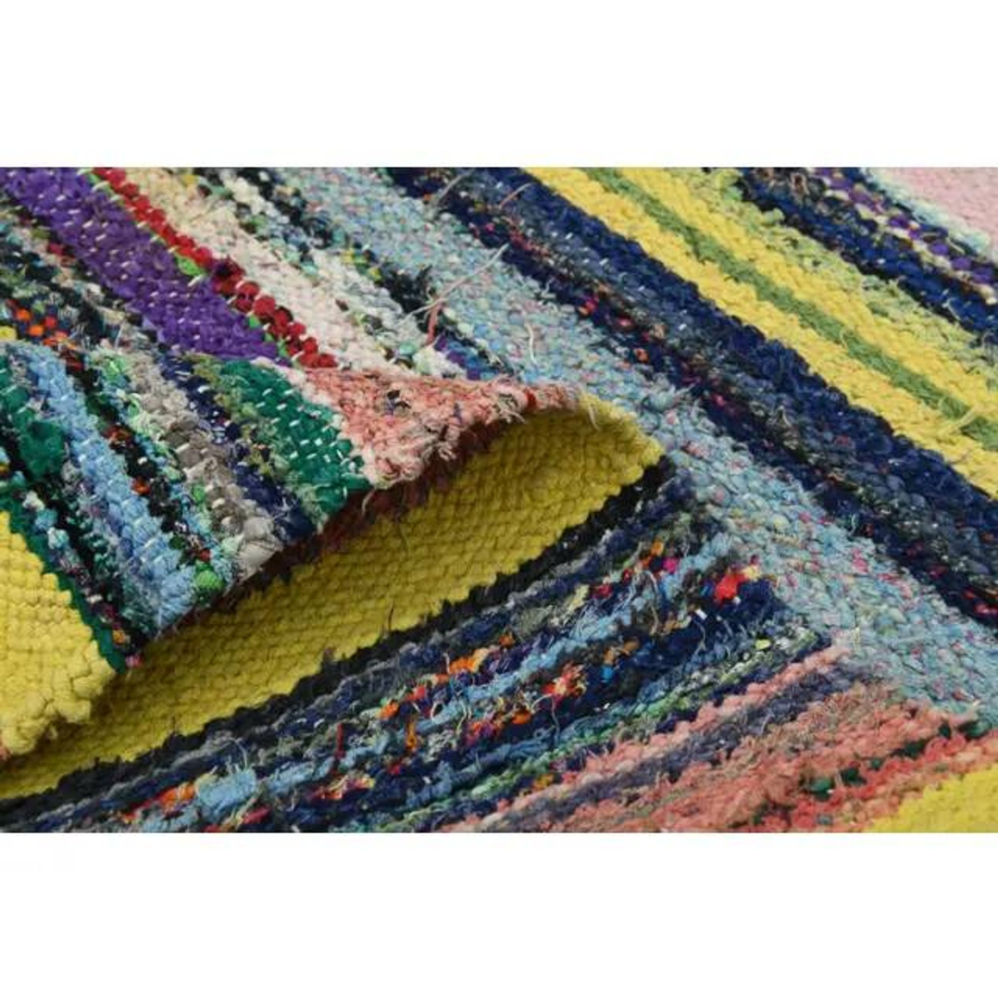 1970s Vintage Turkish Oushak Handmade Wool Cotton Yellow Runner Rug 65x318