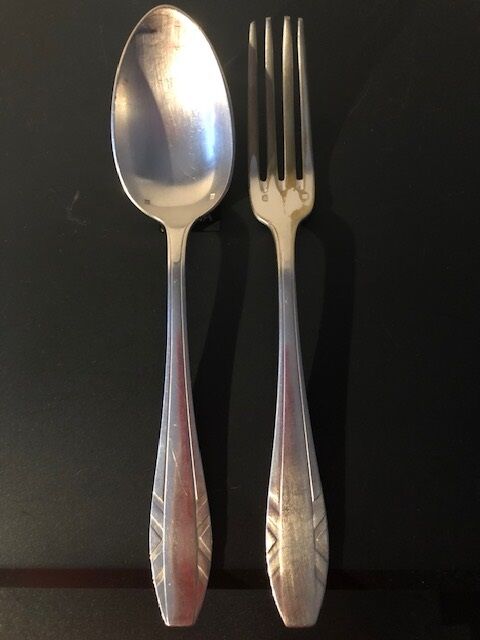Art Deco orbrille christening cutlery 1925