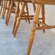 Series of 4 bistro chairs signed Baumann tacoma model 1950 vintage