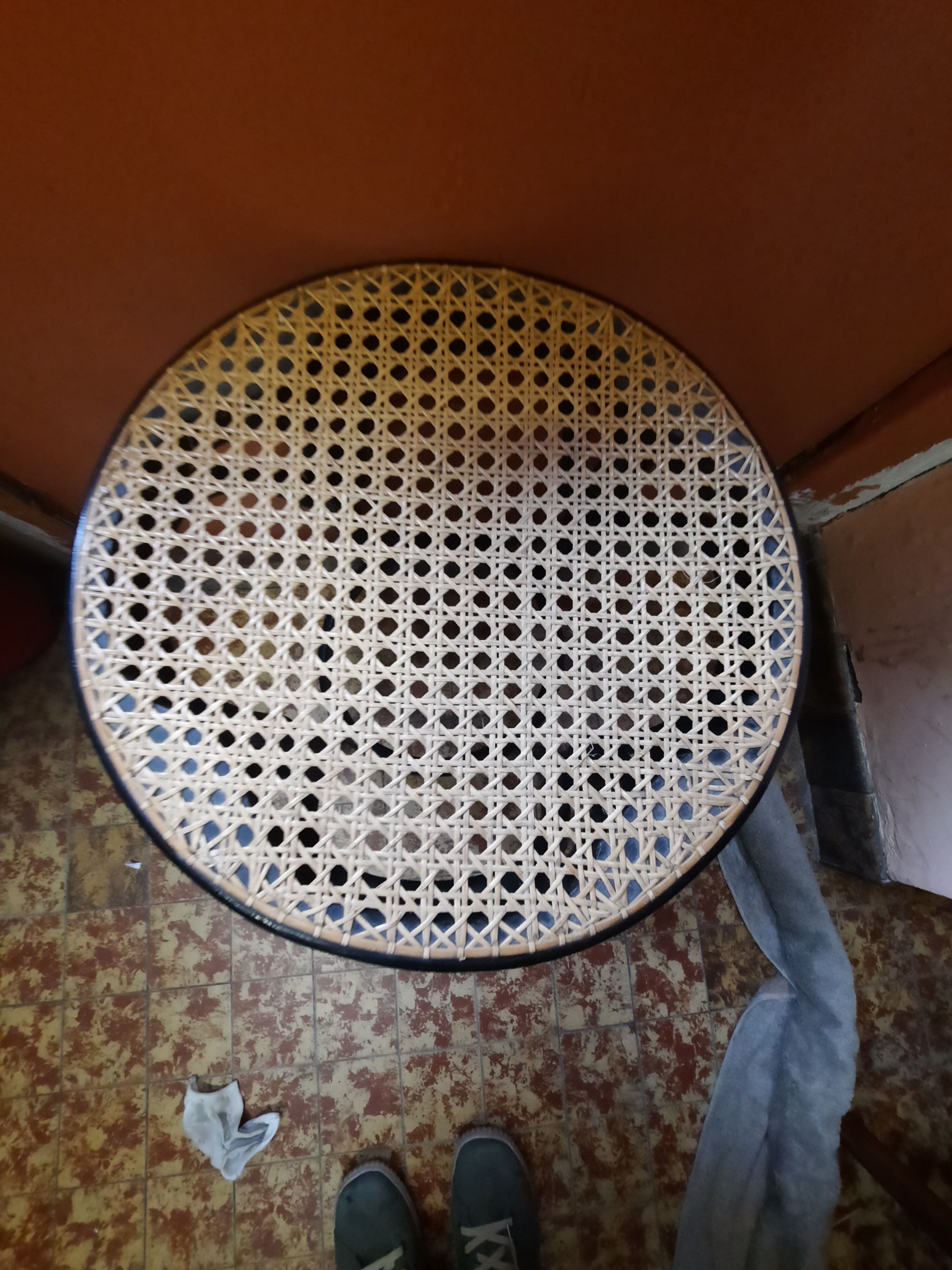 Tabouret cannage
