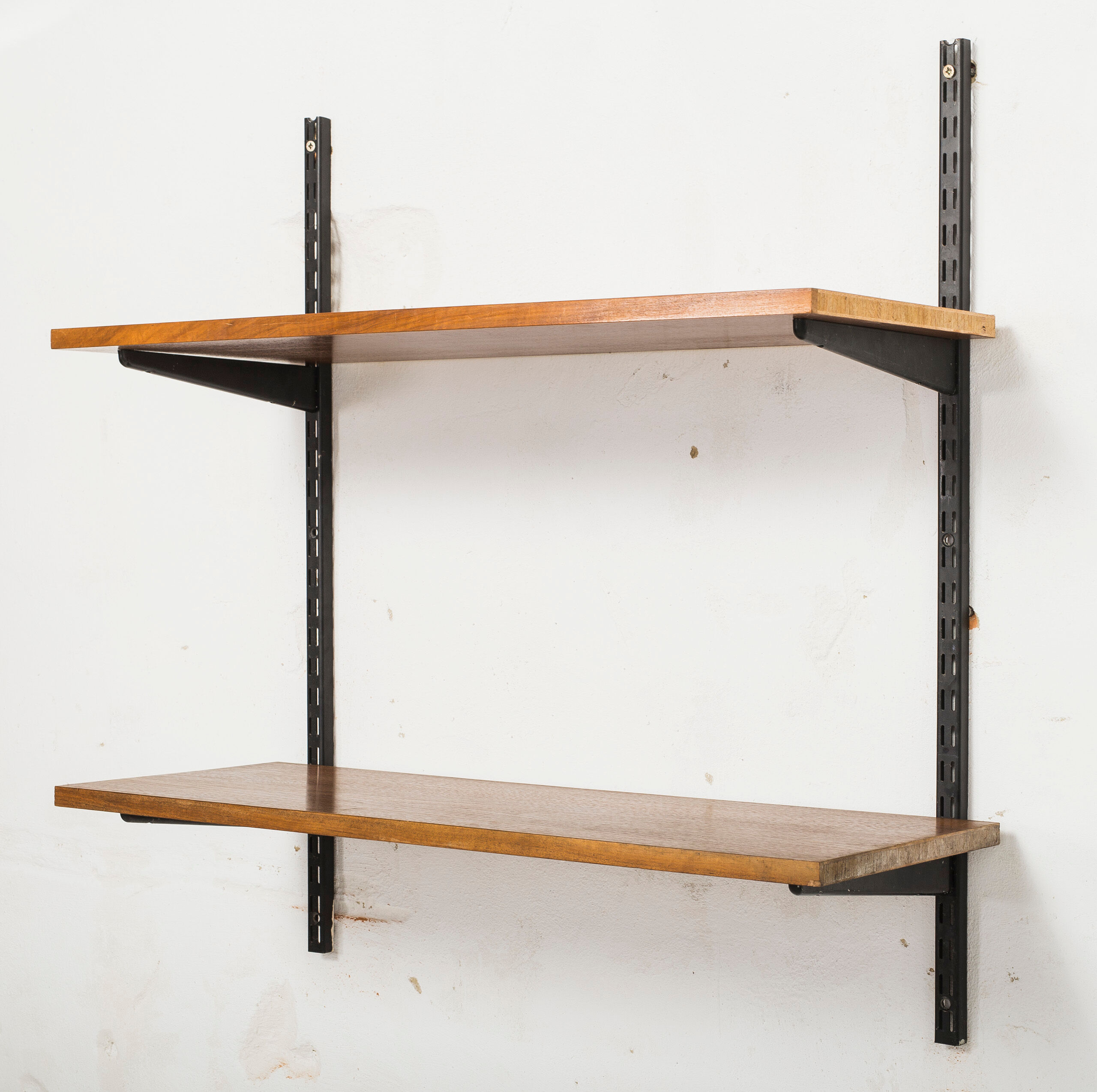 Vintage walnut shelving system from Sparrings, 1960s