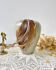 Vintage stoneware vase with draped effect glaze