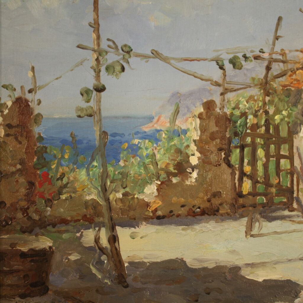 Italian painting signed seascape