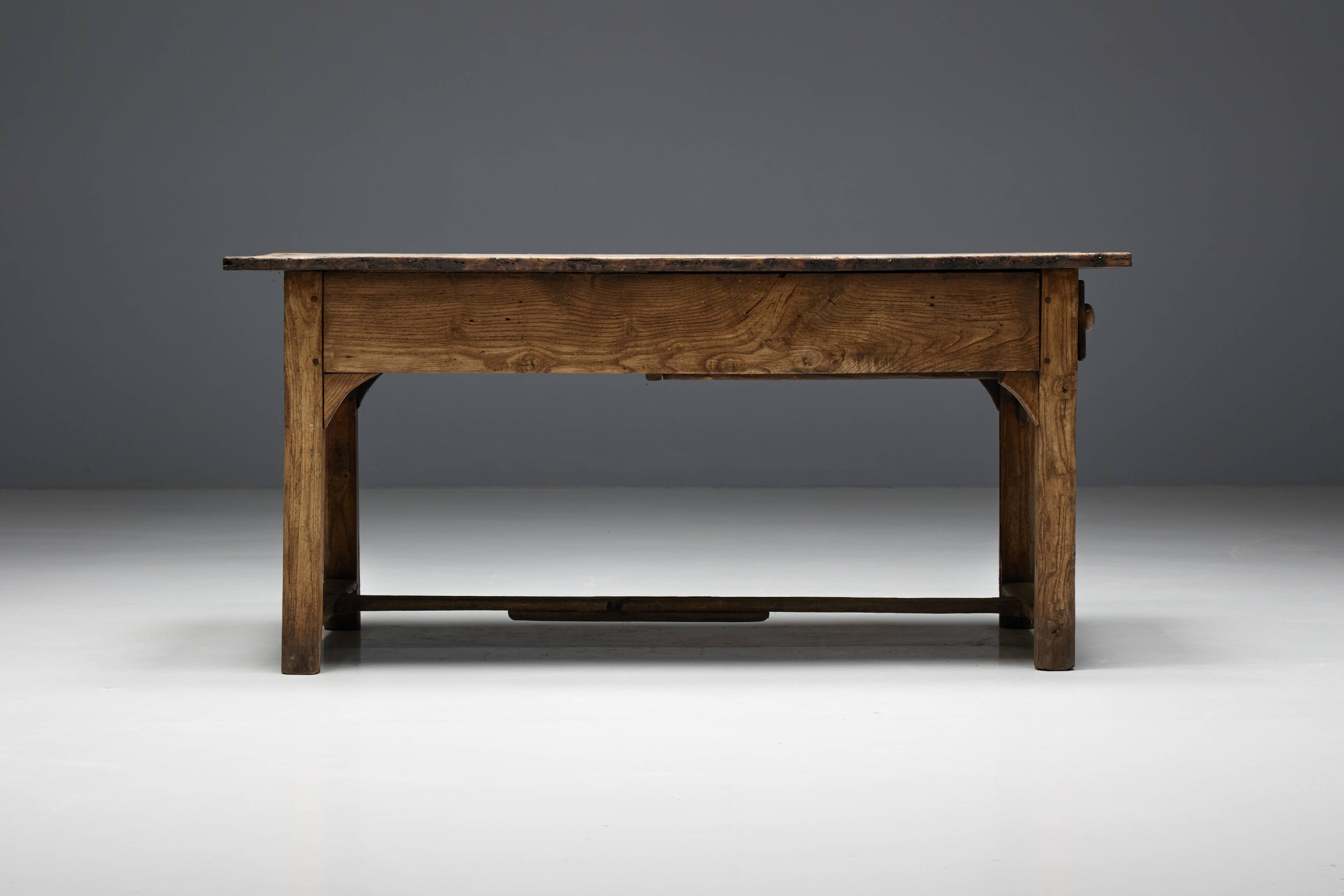 Travail Populaire Dining Table, France, 19th Century