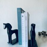 Pair of iron horse bookends