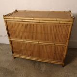 Rattan bamboo cabinet