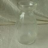 Glass hyacinth vase molded art deco era