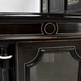 Ceremonial showcase in blackened pearwood, Napoleon III period - 1850