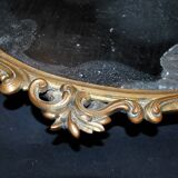 Antique mirror tray Centerpiece mainly in bronze and mercury glass