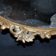 Antique mirror tray Centerpiece mainly in bronze and mercury glass
