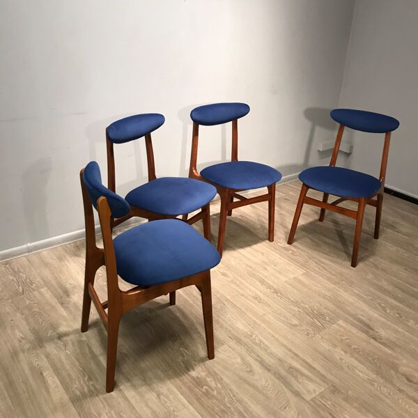 Quatre chaises par Rajmund Ha?as, années 1970