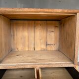Antique solid oak showcase