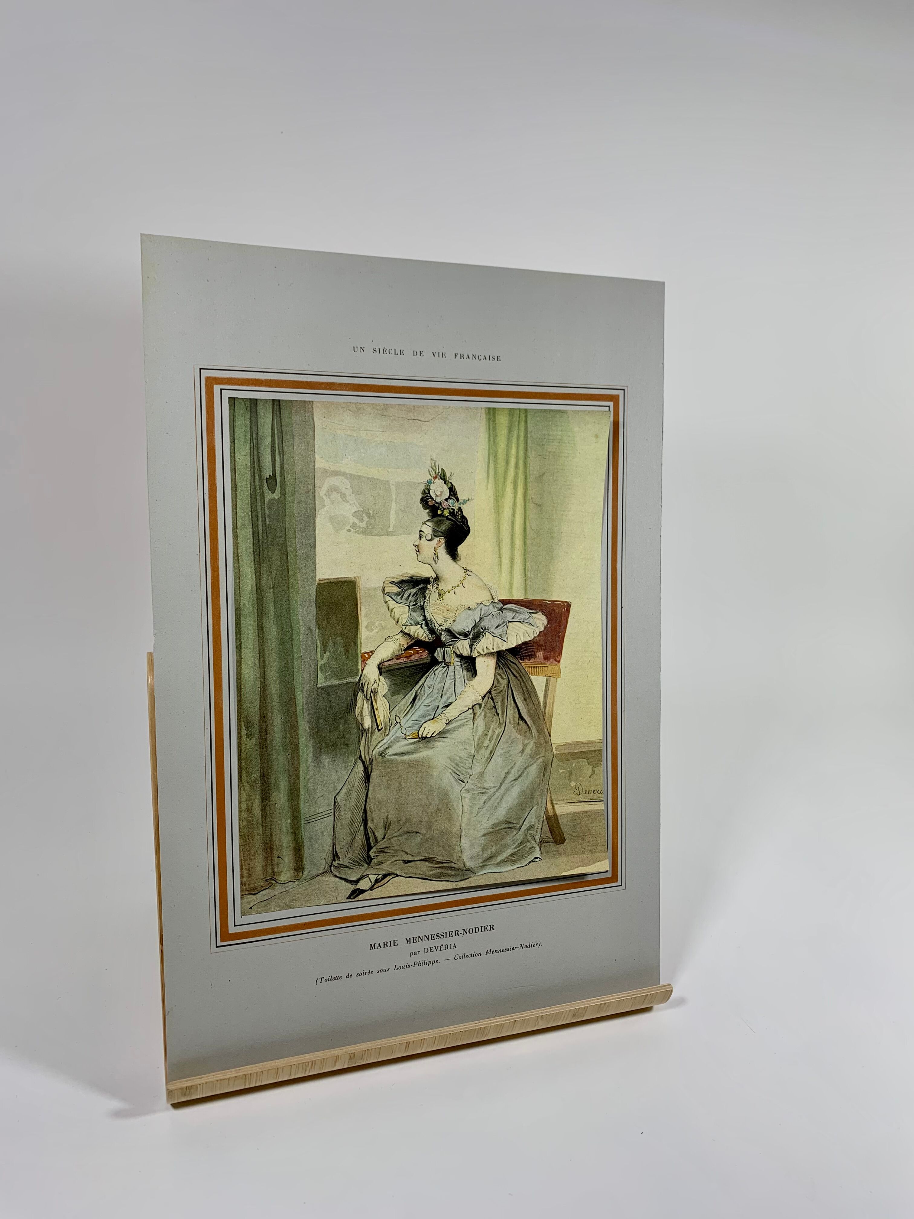 Poster fixed on paper after Achille Devéria